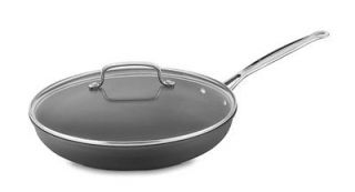 New Cuisinart 622 30G Nonstick Hard Anodized 12 Skillet w/Glass Cover