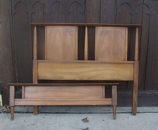   Century Midcentury Bed Headboard and Footboard good for Kids 36x43