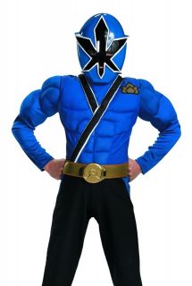 kids power rangers samurai blue ranger halloween costume