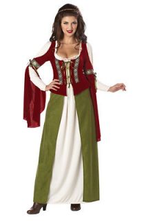 maid marian renaissance adult costume size small