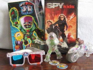 spy kids 3d comics with glasses mcdonald toys vhs time