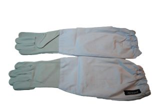 PROS Choice BEEKEEPING GLOVES Real Leather With Long Cotton Cuff 