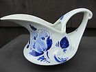 Early blue art pottery Delft hand painted creamer milk jug early mark