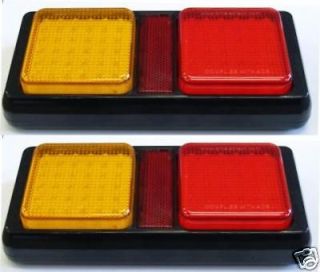 PAIR 12v LED STOP/TAIL/INDICATOR LAMPS AUS DESIGNED BY BRITE LED TECH 