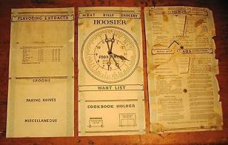 antique hoosier cabinet original door charts vintage 1920 s time