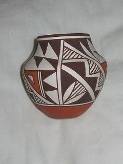 Native American Acoma Pottery Rose Leno Sm Olla Pot Water Jar CoA Dept 