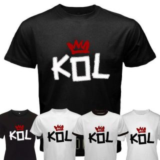 kings of leon black white ringer custom t shirt s xl