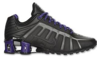 NIKE WMS Shox Oleven Womens Running Shoes Black Purple Shocks 