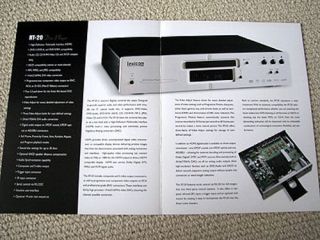 lexicon rt 20 cd dvd player transport brochure from canada