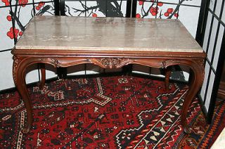   Carved Marble Top Coffee Table Victorian Style Vander Ley Bros. Co