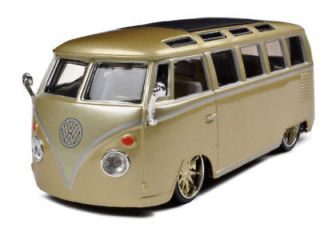 volkswagen van samba gold 1 25 diecast model custom time