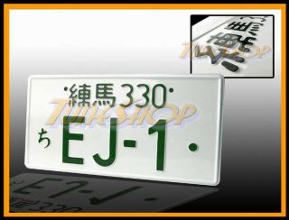 EJ1 JDM JAPAN ALUMINUM UNIVERSAL LICENSE PLATE 92 95 HONDA CIVIC EJ1 