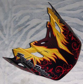 troy lee designs air vortex wing black helmet visor time