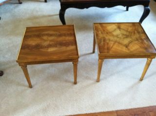 pair of baker furniture end tables simply gorgeous time left
