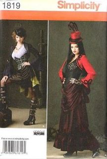   Steampunk Goth corset Bolero jacket Costume pattern 14 22 LaQuey