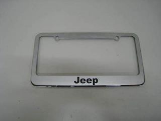 1pc jeep chrome license plate frame all models time left