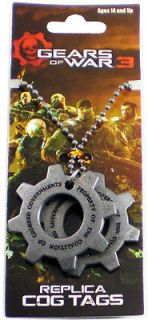 gears of war 3 cog metal dog tags more options