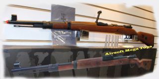 mauser kar 98 replica bolt action airsoft rifle ww11 time