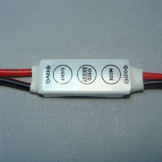 Mini White 12V12A LED Dimmer Controller For Single Color 5050/3528 Led 