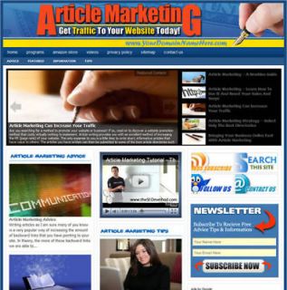 Established ARTICLE MARKETING Website For Sale.(Websi​tes By 