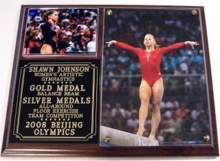 Shawn Johnson Gold Medal 2008 Beijing Olympics Womens Gymnastics Photo 