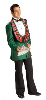 High Roller Casino Party Host Roulette Lounge Dress Up Halloween Adult 