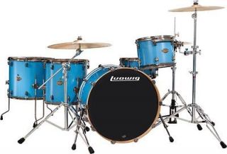 ludwig epic pro beat 5 piece shell pack celestial blue