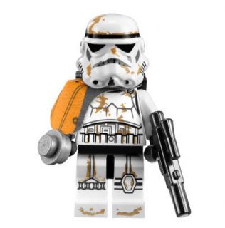 NEW LEGO SANDTROOPER SQUAD LEADER MINIFIG figure 9490 storm trooper 