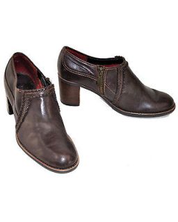 Liz Claiborne Flex brown leather shoe ankle boots shooties size 6
