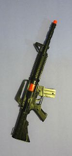 Toy Rifle Machine Gun M 16 Soldier Police Weapon Fire Sound No Battery 