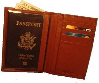 Newly listed Tan RFID Blocking Leather Passport Wallet   Canada 