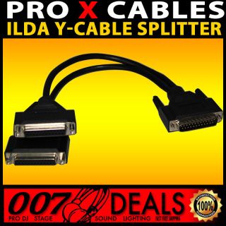 LASER ILDA Y CABLE SPLITTER ADAPTER SHOW SYSTEM QUICKSHOW PANGOLIN 