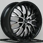   Black Wheels Rims Chevy Cobalt SS HHR Pontiac G5 G6 5x110 Lorenzo WL27
