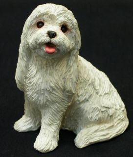 new maltese pup figurine sandicast 4 inches tall nib returns