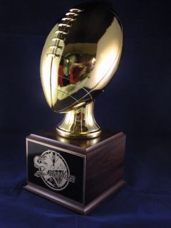 huge gold fantasy football trophy free engraving 