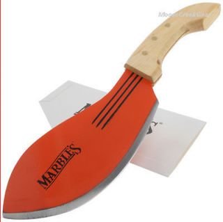 Marbles Knives Bolo Camp Cleaver Orange Wood Survival Machete/Machette 