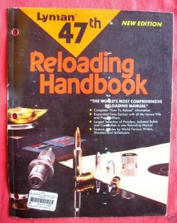 lyman 47th reloading handbook  29 95 buy
