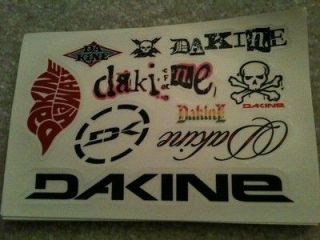 10 Dakine Snowboard Stickers on one sheet   Snow   Surf   Skate   Kite 