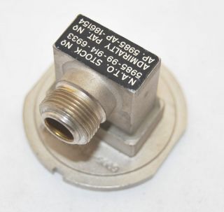 MARCONI WR90 WAVEGUIDE TO COAXIAL ADAPTOR NATO STOCK 8.2 to 12.4 GHZ