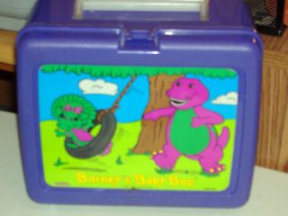 barney and baby bop lunch box 1992 lyons time left