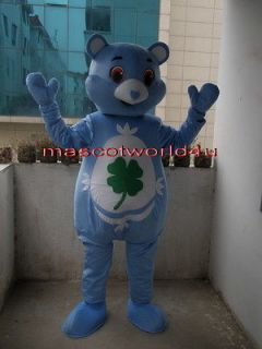 New Professional Care Bear Cartoon Mascot Costume Adult Size Fancy 