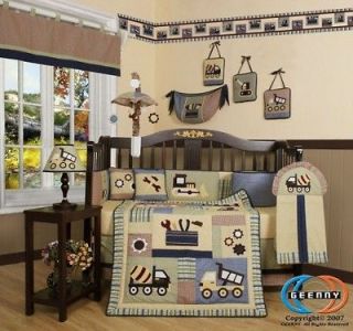 Newly listed Boutique Baby Boy Constructor 13PCS CRIB BEDDING SET