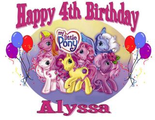 CUSTOM PERSONALIZED MY LITTLE PONY BIRTHDAY T SHIRT PARTY FAVOR GIFT