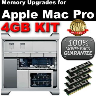 4gb 4x1gb ram memory for apple mac pro 8 core