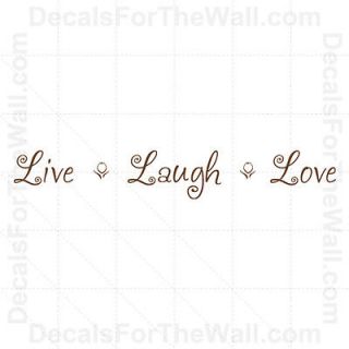 Live Laugh Love Wall Decal Vinyl Art Sticker Quote Inspirational 