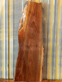 Figured Walnut Live Edge Shelf Lumber Slab Small Wood Table Top 1813