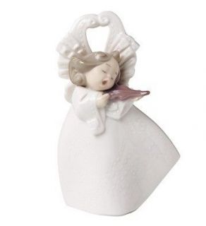 AUTHORIZED DEALER Nao Lladro Porcelain Figurine STRING MELODY Angel w 