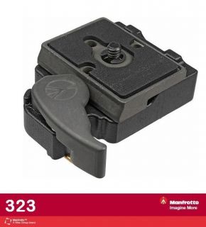 Manfrotto 323 RC2 System Quick Release Adapter with 200PL 14 Plate 