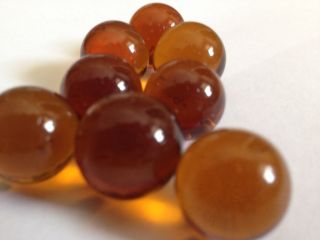 100 Home Accent Marbles MAPLE SYRUP DARK AMBER 5/8 Bathroom Decor 