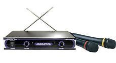   VHF 3005 Dual Wireless Handheld Karaoke Microphone System Dual Channel